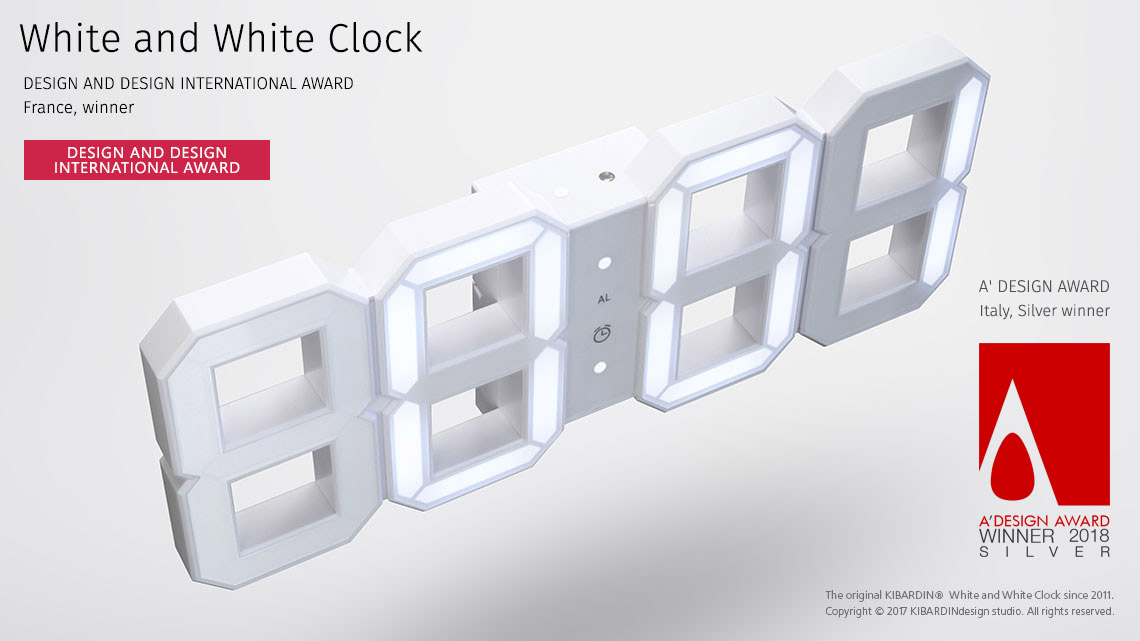 White and White Clock 1
