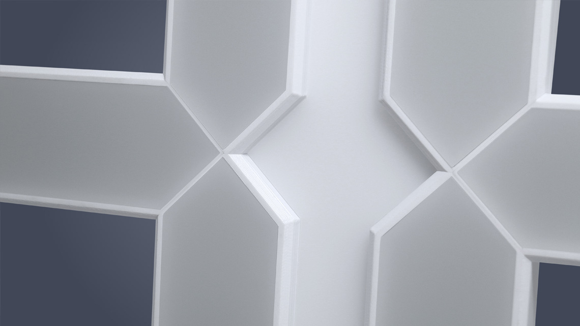 Mega White Clock 19