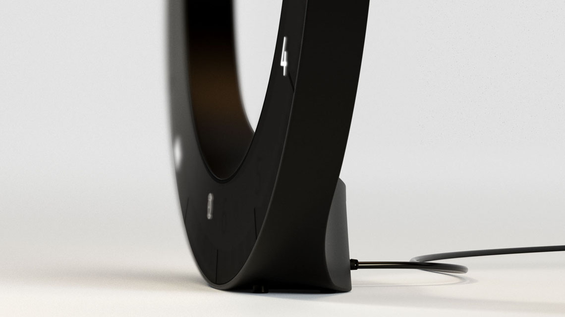 THE ONLY CLOCK White and White Digital wall/desk LED clock with a