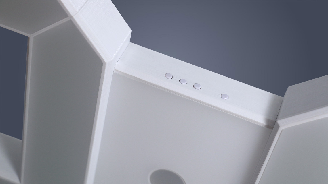Mega White Clock 20