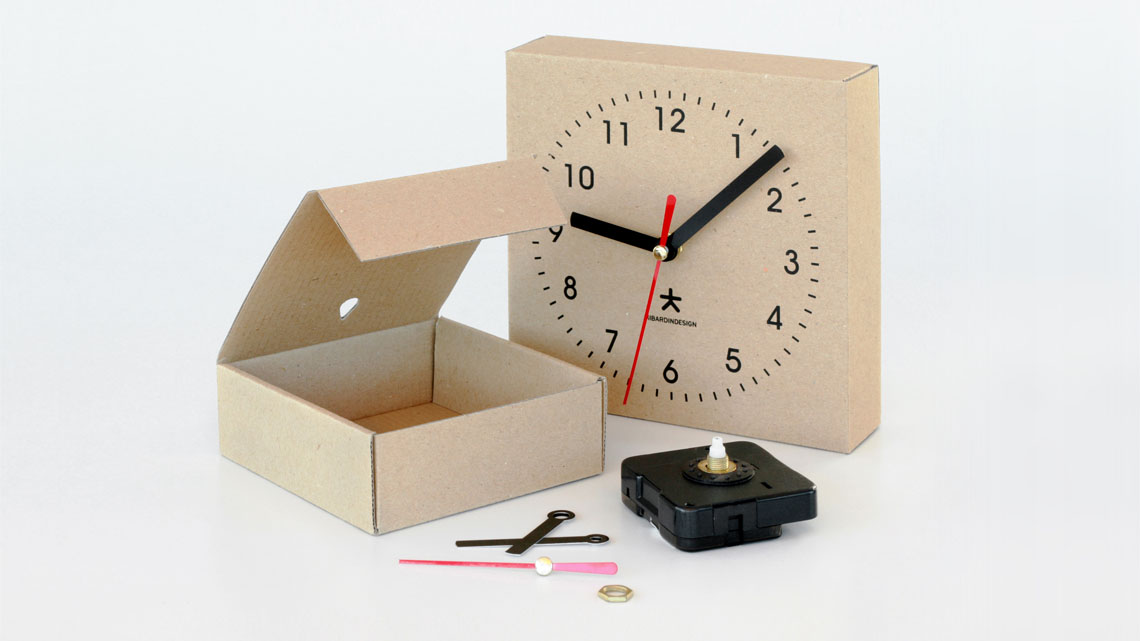 Clock Box Desk / Wall Quartz Clock KIBARDIN
