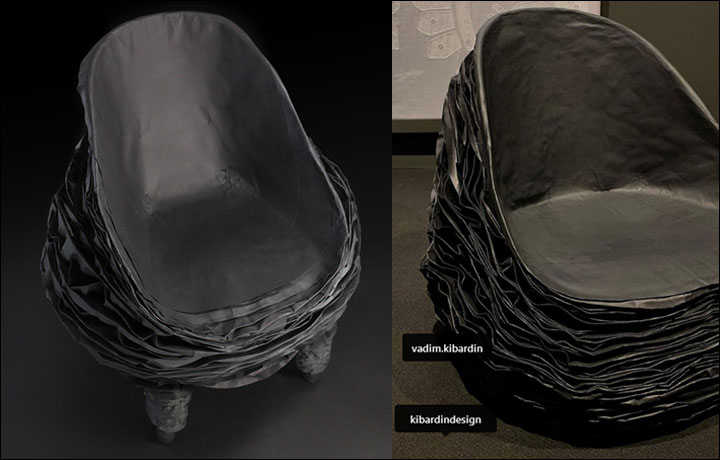 Black Paper Chair 1