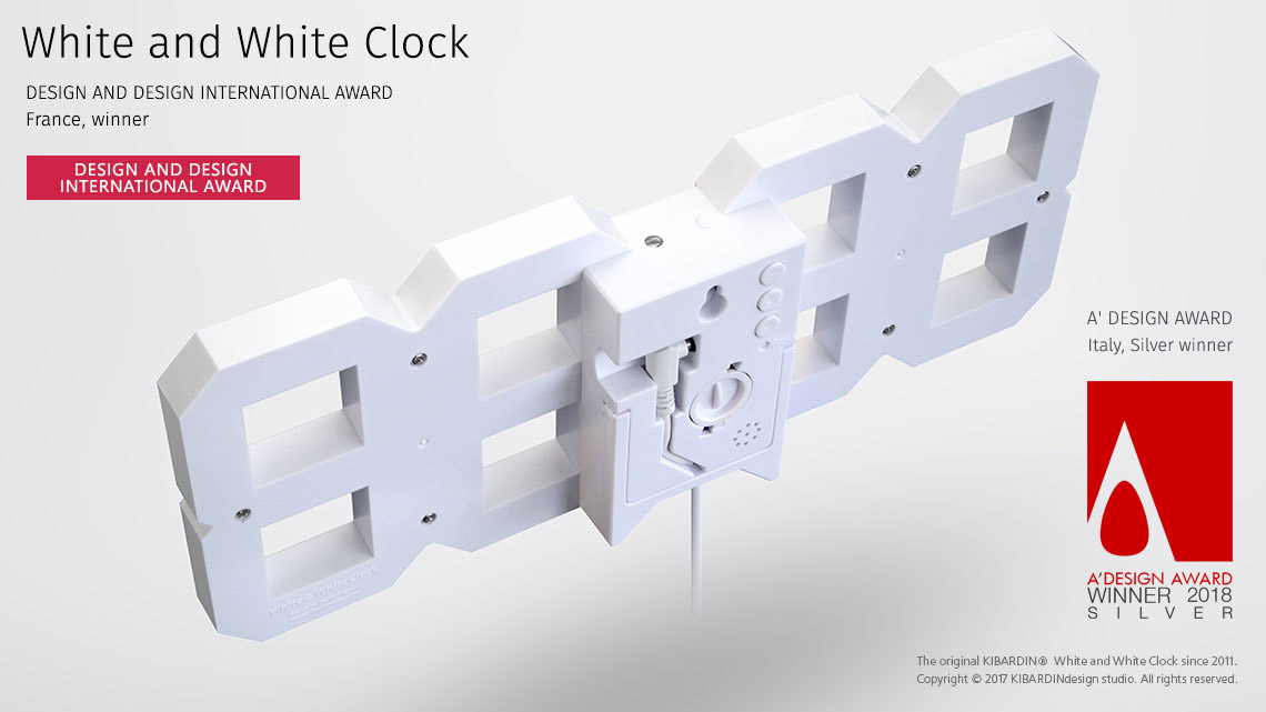 White and White Clock 11