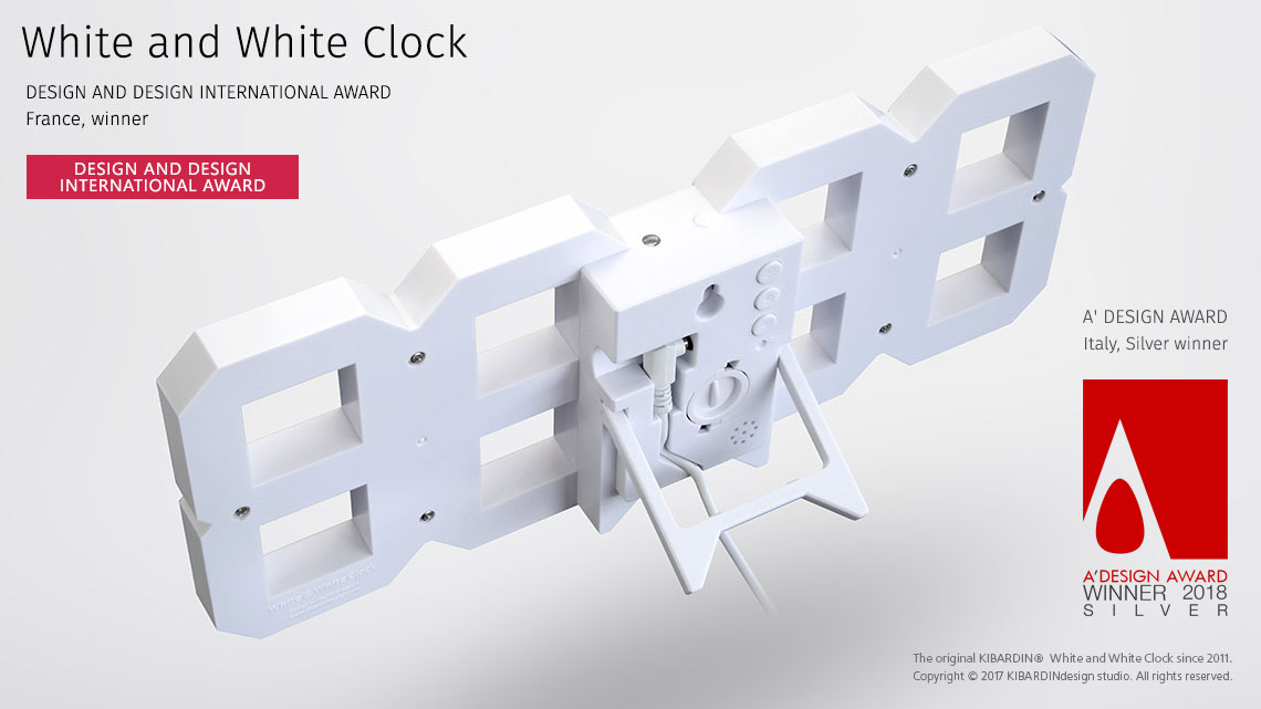 White and White Clock 10